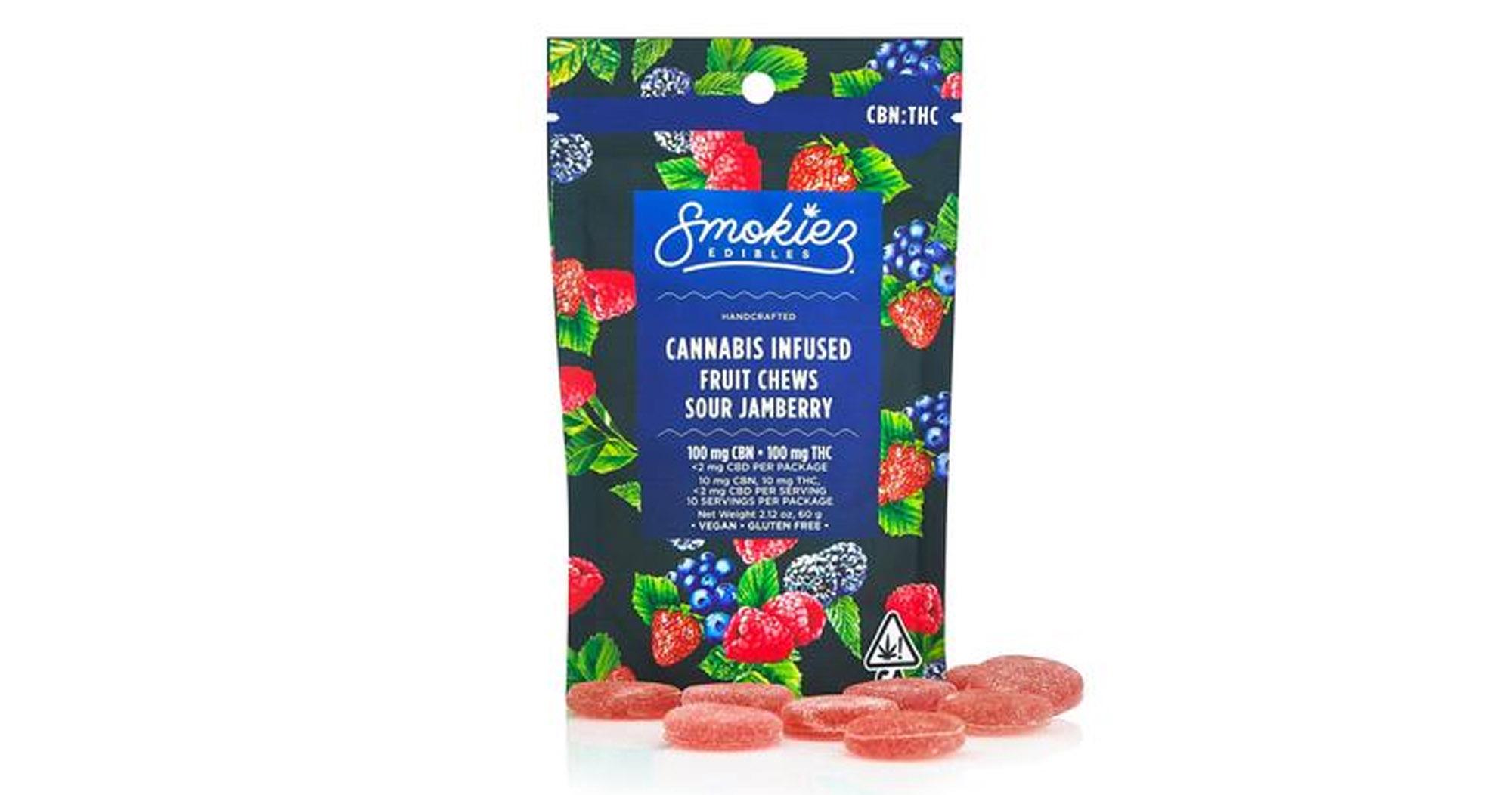 Sour Jamberry 1:1 CBN Fruit Chews