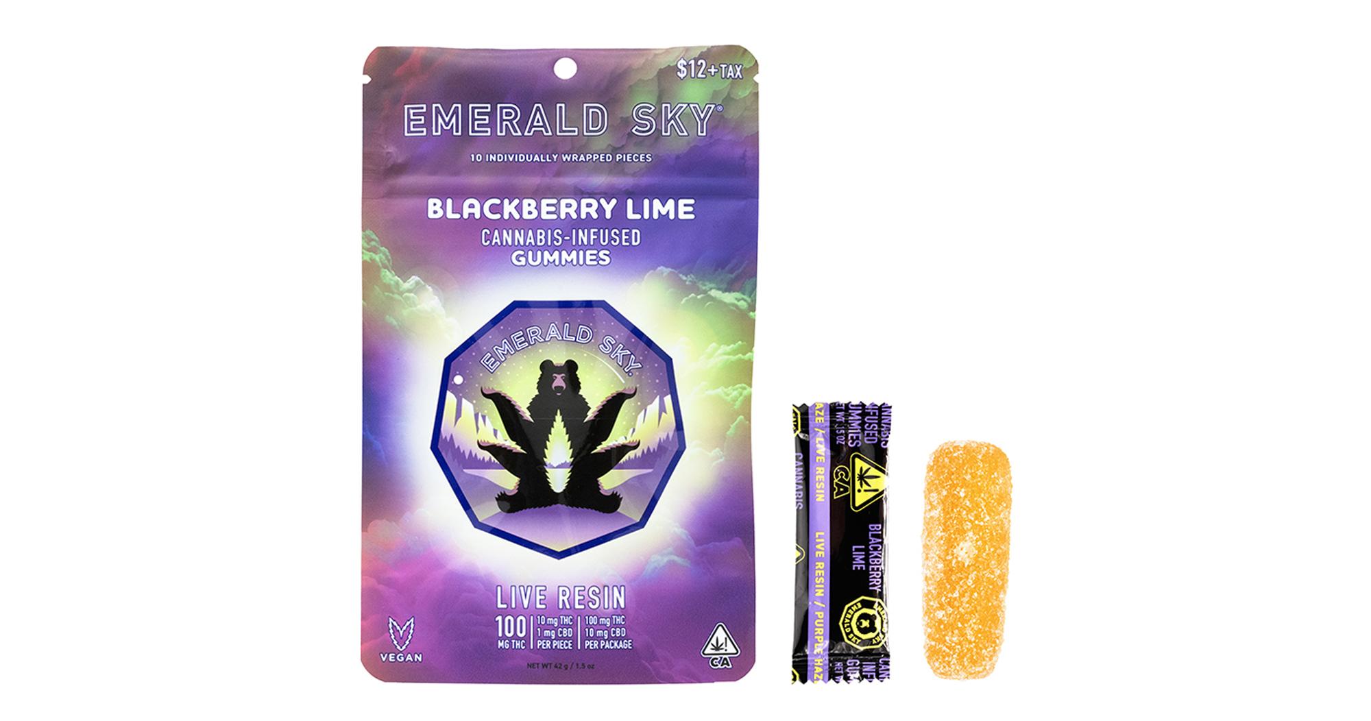 Blackberry Lime 10:1 Live Resin Gummies