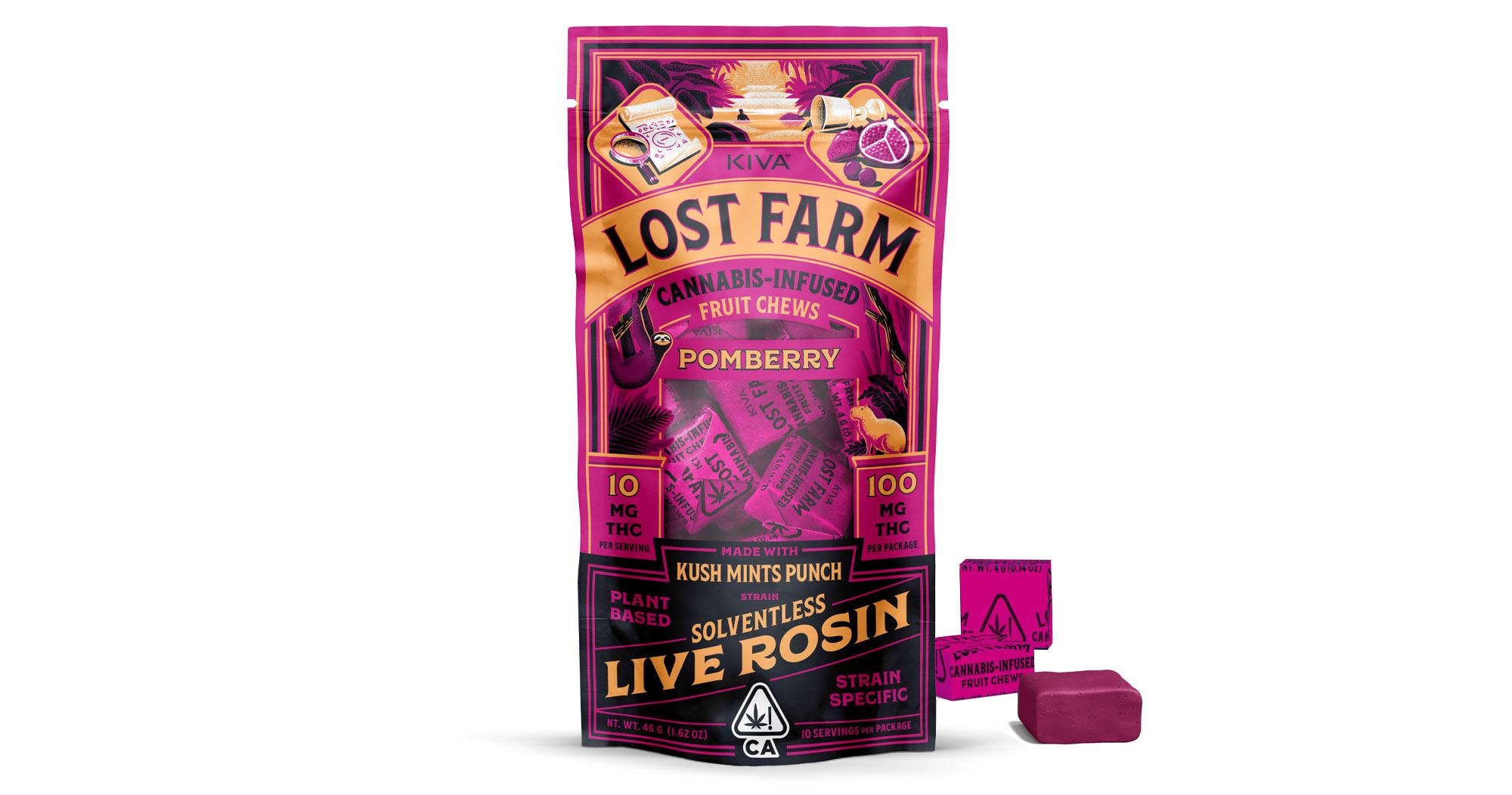 Pomberry Kush Mints Punch Live Rosin Fruit Chews